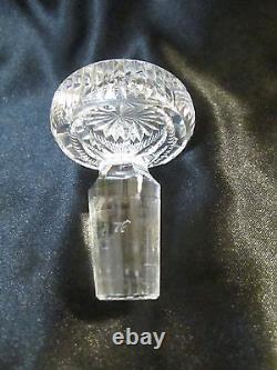 Signed HAWKES Brilliant Cut Crystal Whiskey Jug Decanter Handle Stopper Numbered