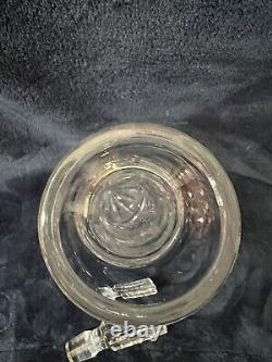 Signed Waterford Clear Cut Crystal Decanter & Stopper 13 1/8 Mint Condition