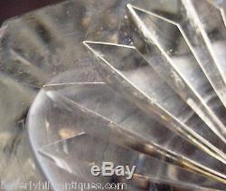 Signed Webb Vintage English Cut Crystal Decanter