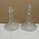 Similar Pair Of Vintage Waterford 9.5 Cut Glass Decanters