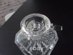 Square Decanter with Stopper Liquor Whiskey CUT crystal glass Waterford Giftware 2