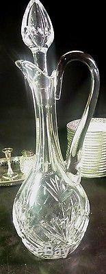 St Louis Cut Crystal Decanter withStopper Pineapple Cut