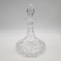 Star of Edinburgh Cut Crystal Ships Decanter 10.5 Tall