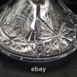 Star of Edinburgh Cut Crystal Ships Decanter 10.5 Tall