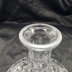 Star of Edinburgh Cut Crystal Ships Decanter 10.5 Tall