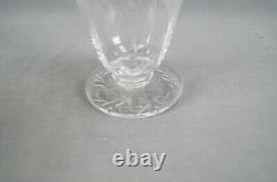Stevens & Williams Intaglio Engraved Floral Scrollwork & Arches Glass Decanter