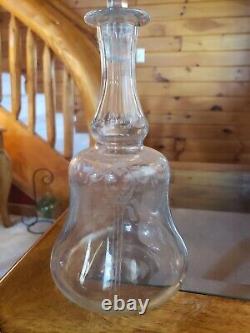Stunning Antique Tiffin Etched Glass Liquor Decanter Late 1890s