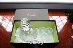 Stunning Crystal Decanter Set From Mappin & Webb Solid Silver Top To Decanter