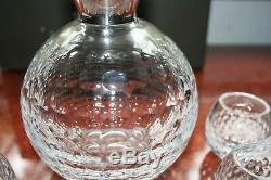 Stunning Crystal Decanter Set From Mappin & Webb Solid Silver Top To Decanter