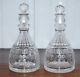 Stunning Pair Of Original Thomas Goode 1827 Cut Glass Crystal Decanters