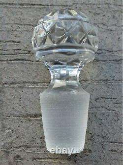 Superb, Rare Regency Period Cut Glass Condiments Decanter With Original Stopper
