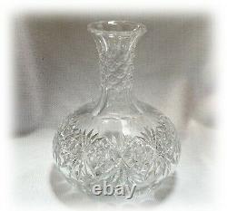TG Hawkes 7-1/2 Carafe ABP American Brilliant Period Cut Crystal Windsor 1900s