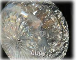 TG Hawkes 7-1/2 Carafe ABP American Brilliant Period Cut Crystal Windsor 1900s