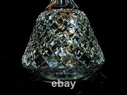 T. G Hawkes ABP Cut Glass Delft Diamond 12 Wine Decanter Sterling Silver Stopper