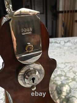TantalusAbsolutely Stunning 3 X Royal Brierley Decanter Oak & Silver Plated