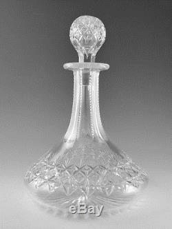 Thomas WEBB Crystal WELLINGTON Cut Ships Decanter 10 1/2 (2nd)