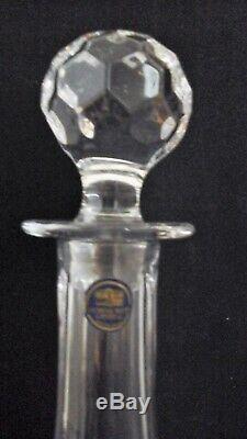 Thomas Webb crystal St Andrews ships decanter & box