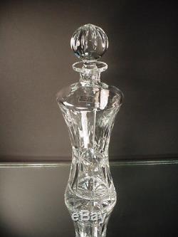 Towle Crystal Clear Decanter withFaceted Cut Eames Style