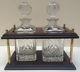 Trafalgar Twin Decanter Stand With Crystal Decanters