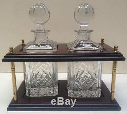 Trafalgar Twin Decanter Stand With Crystal Decanters