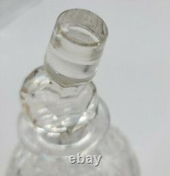 Tuthill Vintage Glass Perfume Decanter Jar Round American Brilliant DE11