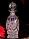 Unique Heavy Waterford Crystal Cut Glass Decanter Flashed Elongated Bulls Eyes