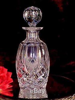UNIQUE Heavy Waterford Crystal Cut Glass Decanter FLASHED ELONGATED BULLS EYES