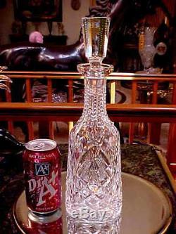 UNIQUE Heavy Waterford Crystal Cut Glass Decanter FLASHED ELONGATED BULLS EYES