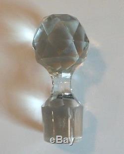 Unusual Antique Amethyst Cut-to-clear Cut Glass Decanter