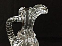 Unusual Antique Hawkes Abp American Brilliant Glass Decanter 15 Excellent