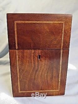 Unusual Inlaid Mahogany Decanter Box/Tantalus C1890