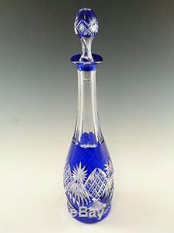 VAL St LAMBERT Crystal EDIE Taille Thomas Cut Liqueur Decanter 13