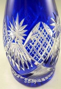 VAL St LAMBERT Crystal EDIE Taille Thomas Cut Liqueur Decanter 13