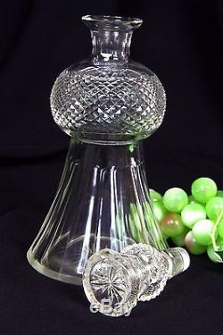 VERY EARLY Edinburgh Crystal Thistle Design Decanter First Quality & Signed