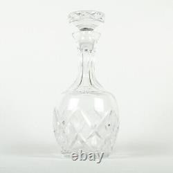 VINTAGE Cut Crystal Glass Decanter + Stopper for Wine Liquor Whiskey Cognac Bar