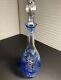 Vintage Nachtmann 15.5 Aqua Cut To Clear Glass Wine Decanter Withstopper Stunning