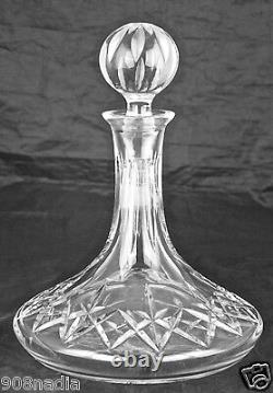 VINTAGE SHIP/SPIRIT DECANTER With STOPPER CUT GLASS OR CRYSTAL BARWARE GLASSWARE