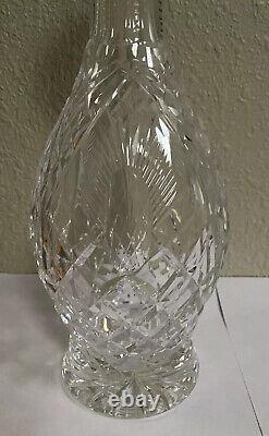 VINTAGE WATERFORD CUT CRYSTAL PATTERN 602 WINE/LIQUOR DECANTER 12.75 Tall