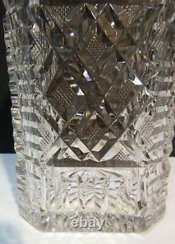 VINTAGE Waterford Crystal MASTER CUTTER Strawberry Cut Square Decanter 10