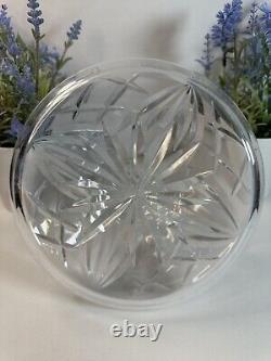 VTG Lead Heavy Crystal Ship Decanter with Hand-Cut Etching & Multi-cut Stopper 10