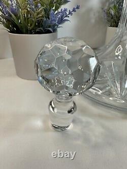 VTG Lead Heavy Crystal Ship Decanter with Hand-Cut Etching & Multi-cut Stopper 10