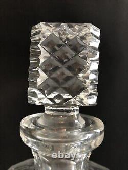 Very Rare Waterford Square Decanter Desqm1 Diamond Step Master Cut