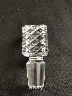 Very Rare Waterford Square Decanter Desqm1 Diamond Step Master Cut