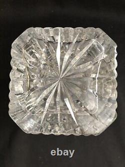 Very Rare Waterford Square Decanter Desqm1 Diamond Step Master Cut