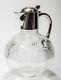 Victorian Antique Cut Glass Claret Jug With Hallmarked 1891 Solid Silver Mount