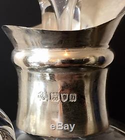 Victorian Cut Glass Whisky Decanter with Silver Spout Circa 1897