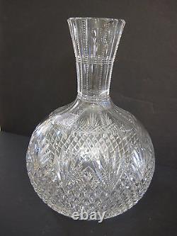 Vintage American Brilliant Cut Crystal Strawberry, Diamond & Fan Carafe