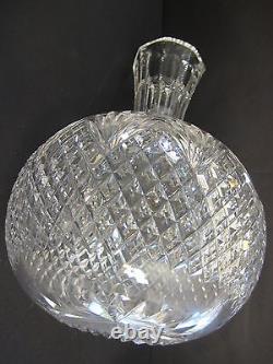 Vintage American Brilliant Cut Crystal Strawberry, Diamond & Fan Carafe