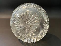 Vintage American Brilliant Cut Glass Crystal Glass Carafe Liquor Wine Decanter