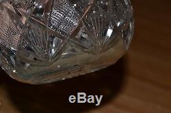 Vintage / Antique Cut Crystal Decanter with Stopper